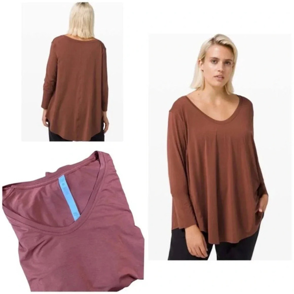 Lululemon Up for Down Time Long Sleeve Ancient Copper - Picture 1 of 11